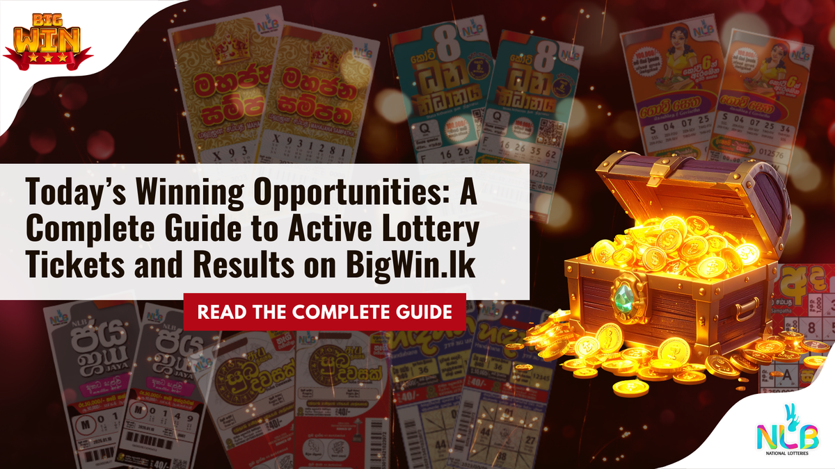 Today’s Winning Opportunities: A Complete Guide to Active Lottery Tickets and Results on BigWin.lk